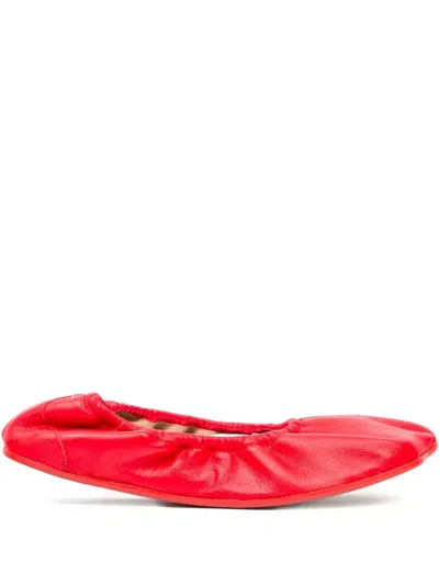 Mm6 Maison Margiela Anatomic Travel Ballerina In Animal Print