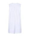 Mm6 Maison Margiela Gathered-detail Cotton Tank Top In White