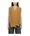 Mm6 Maison Margiela Tan Distressed Stole In Brown