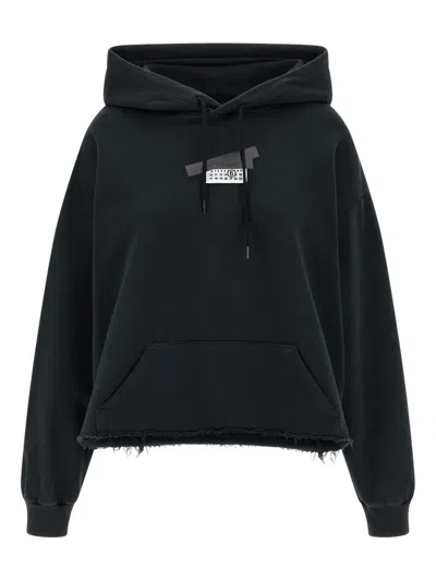 MM6 MAISON MARGIELA GAUZE FRAYED HOODIE