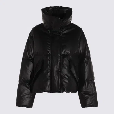 MM6 MAISON MARGIELA MM6 MAISON MARGIELA BLACK LEATHER JACKET