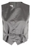 Mm6 Maison Margiela Gilet In Gray