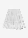 MM6 MAISON MARGIELA GIRLS COTTON SKIRT 4 YRS WHITE