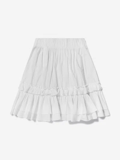 Mm6 Maison Margiela Babies' Girls Cotton Skirt 12 Yrs White