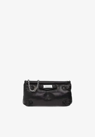Mm6 Maison Margiela Glam Slam Leather Crossbody Bag In Black