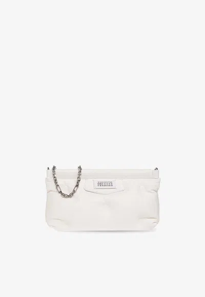 Mm6 Maison Margiela Glam Slam Leather Crossbody Bag In White