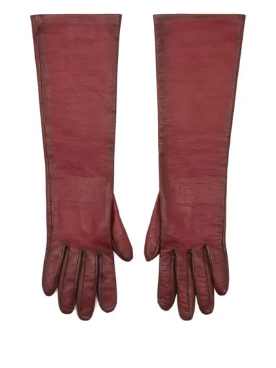 Mm6 Maison Margiela Gloves Accessories In Red