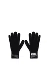 Mm6 Maison Margiela Wool Gloves In Black