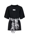 Mm6 Maison Margiela Roundneck Label T-shirt In Multi