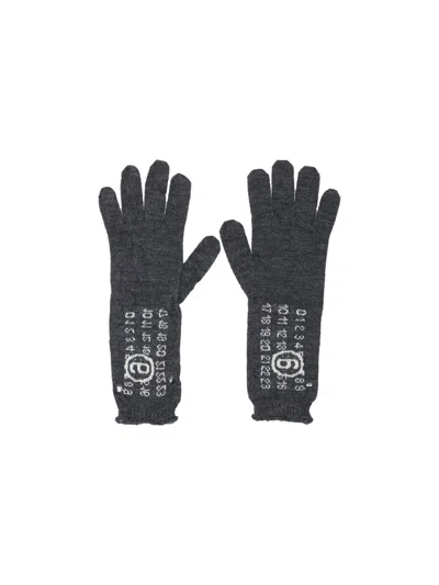 Mm6 Maison Margiela Gloves In Grey