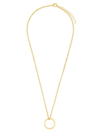 Mm6 Maison Margiela Gold Brass Necklaces