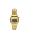 Mm6 Maison Margiela Gold Digital 40mm Watch In Gold