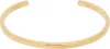 Mm6 Maison Margiela Gold Numeric Minimal Signature Bracelet In 950 Polished Yellow