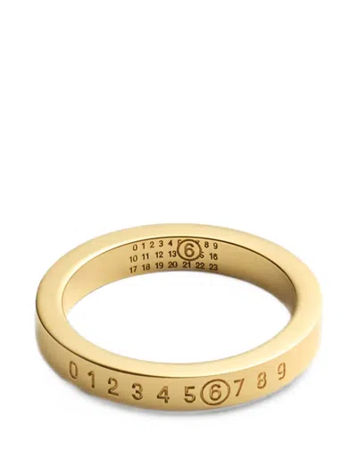 Mm6 Maison Margiela Gold Numeric Ring