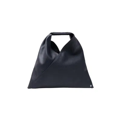 Pre-owned Mm6 Maison Margiela Grainy Leather Mini Japanese Bag 'black' | Men's Size Onesize