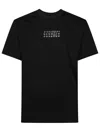 Mm6 Maison Margiela Numeric Signature Mm6 T-shirt Black In Black