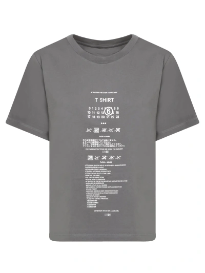 MM6 MAISON MARGIELA GRAPHIC GREY T-SHIRT