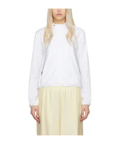 Mm6 Maison Margiela Graphic-print Bomber Jacket In White