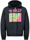 Mm6 Maison Margiela Man Sweatshirt Charcoal Size L Cotton In Black