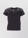 Mm6 Maison Margiela Graphic Print Crewneck Short Sleeve T-shirt In Black