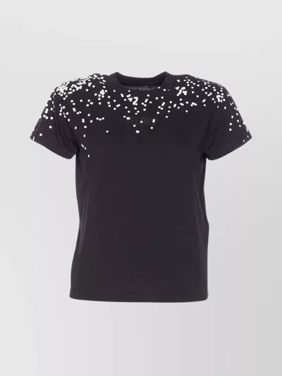 MM6 MAISON MARGIELA GRAPHIC PRINT CREWNECK SHORT SLEEVE T-SHIRT