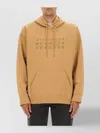 Mm6 Maison Margiela Graphic Print Hooded Sweater In Neutral