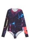 Mm6 Maison Margiela Graphic-print Long-sleeve Body In Black