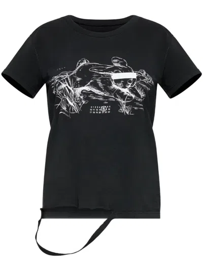 MM6 MAISON MARGIELA GRAPHIC-PRINT T-SHIRT
