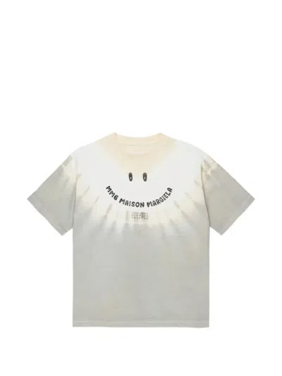 Mm6 Maison Margiela Kids' Graphic-print T-shirt In Neutral