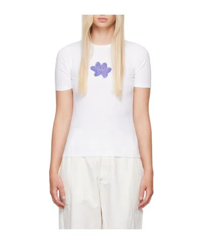 Mm6 Maison Margiela Graphic-print T-shirt In White