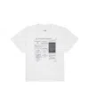 Mm6 Maison Margiela White T-shirt With Journalistic Print In White
