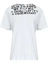 Mm6 Maison Margiela V-neck T-shirt In White