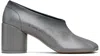 Mm6 Maison Margiela Gray Anatomic Pump Block Heels In Multi