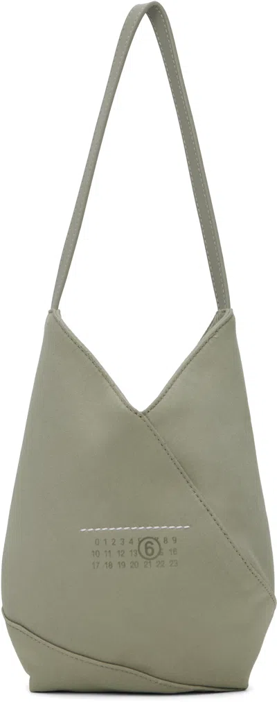 Mm6 Maison Margiela Gray Classic Satin Bag In T8052 Rock Ridge