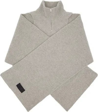 Mm6 Maison Margiela Gray Fisherman Knit Camionneur Scarf