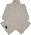 Mm6 Maison Margiela Gray Fisherman Knit Camionneur Scarf In Gray