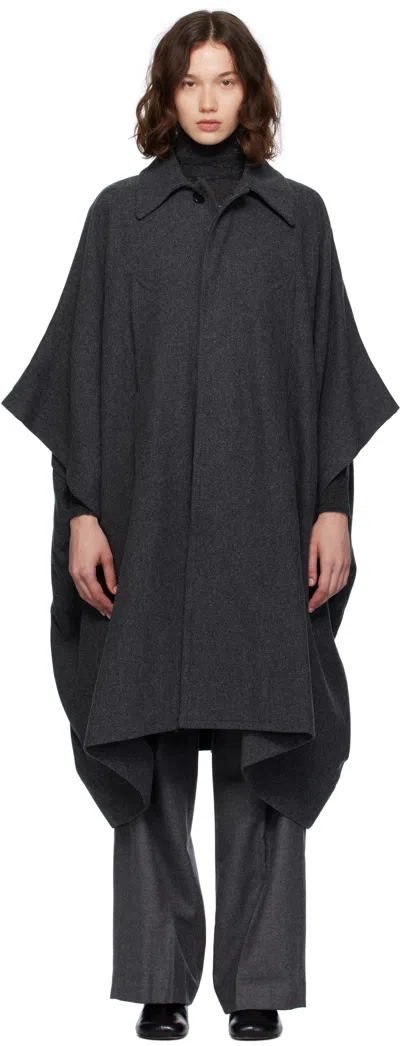 Mm6 Maison Margiela Gray Wool Coat