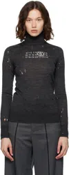Mm6 Maison Margiela Gray Wool Turtleneck
