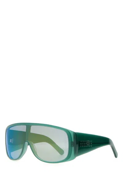 MM6 MAISON MARGIELA MM6 MAISON MARGIELA GREEN ACETATE SUNGLASSES