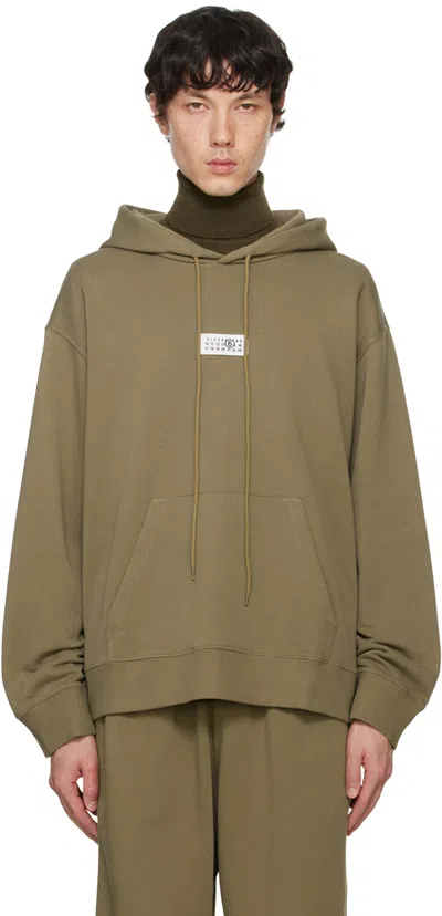 MM6 MAISON MARGIELA GREEN LOGO HOODIE
