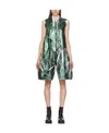 Mm6 Maison Margiela Green Logo Printed Shirt In Multicolor