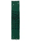 Mm6 Maison Margiela Wool Scarf Numeric Pattern In Green