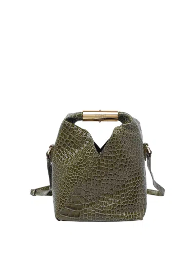 MM6 MAISON MARGIELA GREEN SMALL JAPANESE CROSSBODY BAG