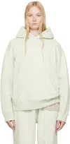 Mm6 Maison Margiela Green Unbrushed Sweat Jersey Hoodie In 688 Pistachio Green