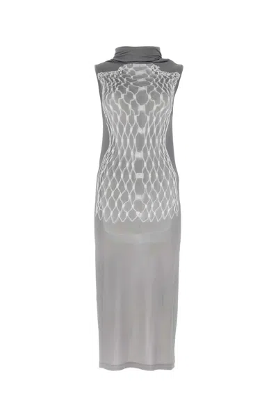 MM6 MAISON MARGIELA MM6 MAISON MARGIELA GREY JERSEY DRESS