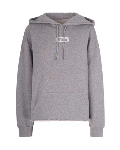 Mm6 Maison Margiela Grey Sweatshirt With Logo In Gray