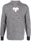 Mm6 Maison Margiela Grey Turtleneck Sweater In Grey