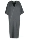Mm6 Maison Margiela Grey Virgin Wool Dress