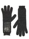 Mm6 Maison Margiela Grey Virgin Wool Gloves