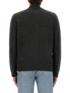 Mm6 Maison Margiela Wool-blend Cardigan In Virgin Material In Black